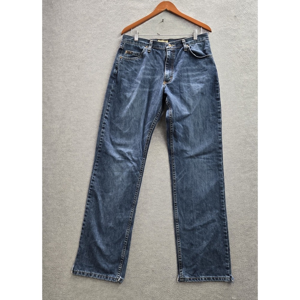 Wrangler 20x Men Jeans 32X36 Blue Denim Straight 34" Inseam